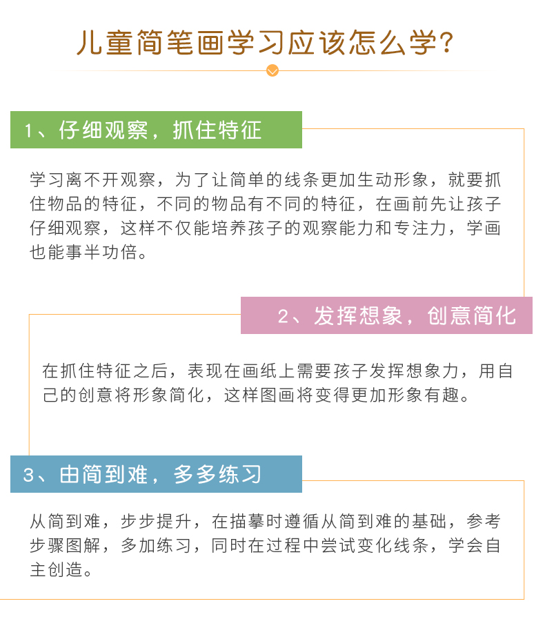 儿童简笔画5000例 小学生简笔画大全3-6-12岁幼儿图美术幼师教材书教程宝宝涂色本画画本启蒙益智入门简笔画手绘本自学零基础书籍