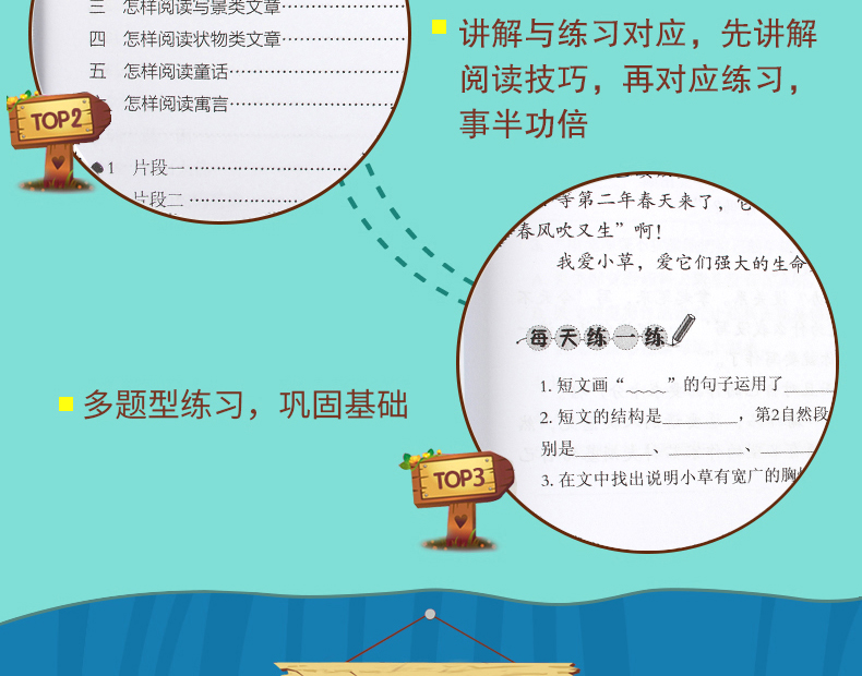 全6册正版新课标小学语文阶梯阅读训练1-6年级 小学生一年级课外阅读书籍 二三四五六年级语文阅读理解