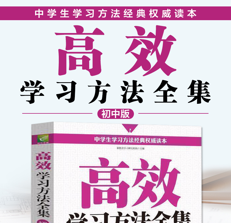 正版包邮现货 高效学习方法全集-初中版 让学生找到学习的方法 提高学习效率 提高记忆能力专注能力读写能力和计划能力 畅销书籍