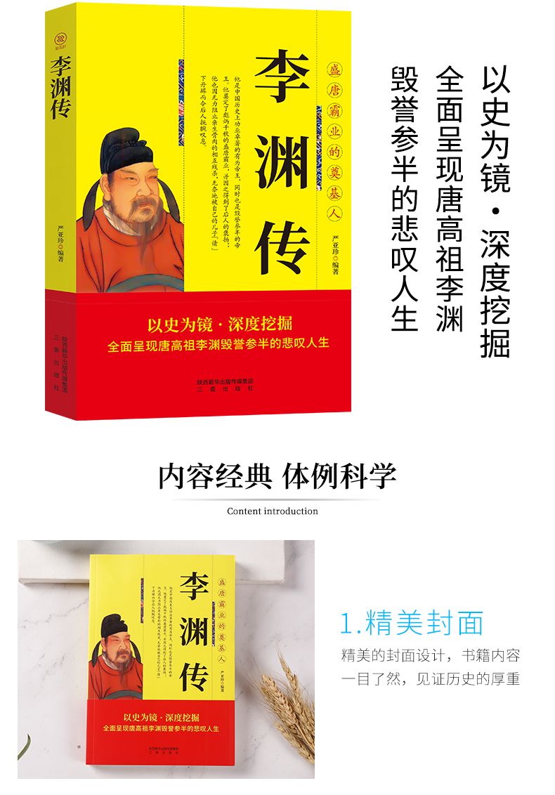 正版 中国历代帝王传记 李渊传 唐高祖 历史人物书籍 三秦出版社