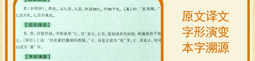 正版包邮现货 说文解字精粹 原文译文注释插图版图解古代汉语字典古文字字典咬文嚼字细说汉字的故事画说汉字 国学书籍