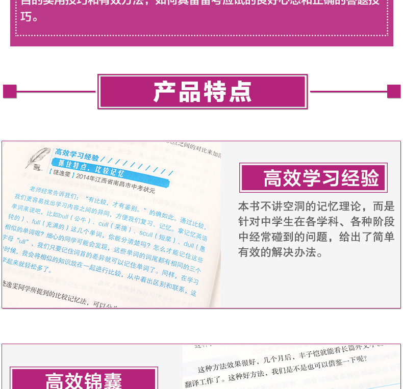 正版包邮现货 高效学习方法全集-初中版 让学生找到学习的方法 提高学习效率 提高记忆能力专注能力读写能力和计划能力 畅销书籍