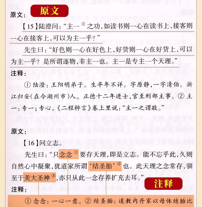 读经典系列一传习录 王守仁著带注释生僻字注音王文成公全书为底本 明朝一哥王阳明读本中国古代文化修炼内心的智慧大学