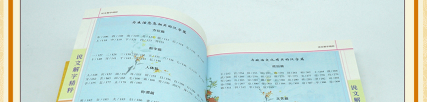 正版包邮现货 说文解字精粹 原文译文注释插图版图解古代汉语字典古文字字典咬文嚼字细说汉字的故事画说汉字 国学书籍
