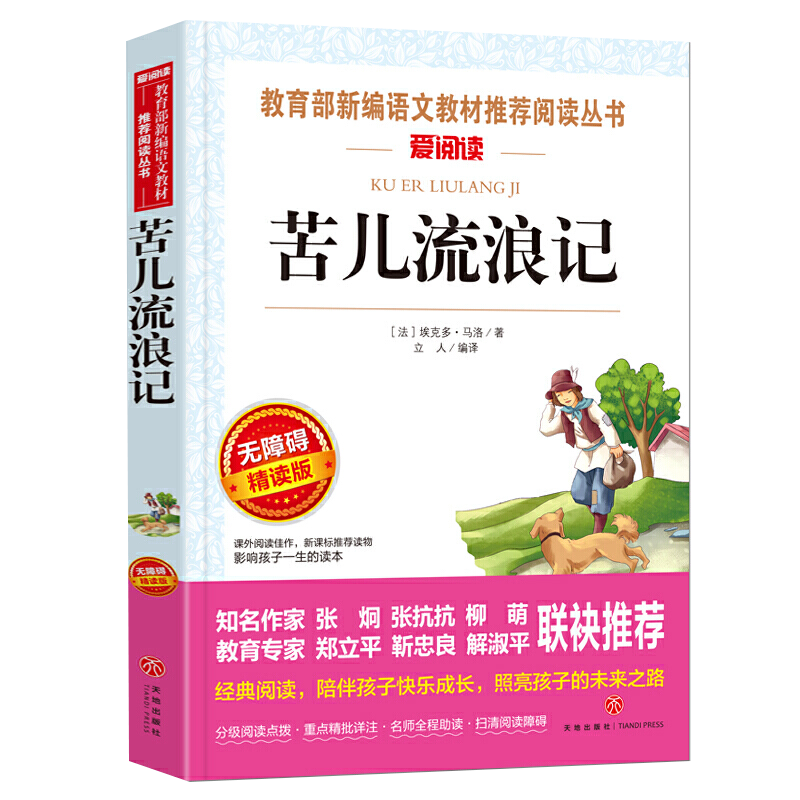 苦儿流浪记 三年级课外书必读小学生必读课外书籍故事书儿童读物小学生课外阅读非注音正版老师推荐 三四五六年级课外必读经典书目