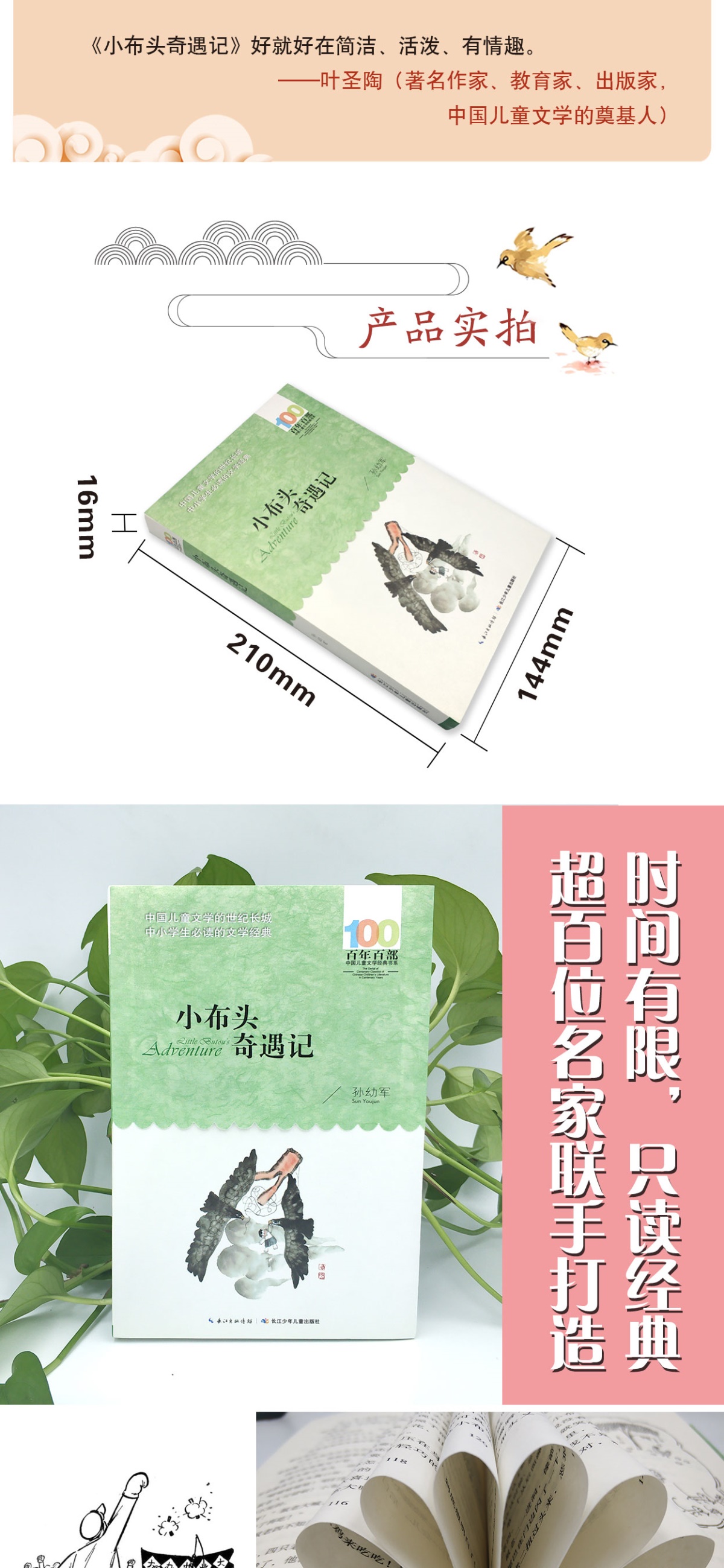 小布头奇遇记孙幼军 百年百部中国儿童文学经典书系三四五六年级中小学生课外阅读必读书籍9-12-15岁青少年成长励志故事儿童读物
