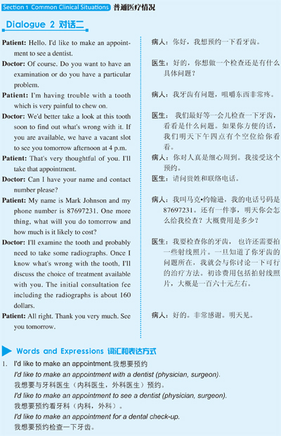 现货包邮 医学英语情景实用指南 预约、挂号、看病、取药、住院的英语会话书籍 行业/职业英语教材书籍 实用英语书 医学英语情景