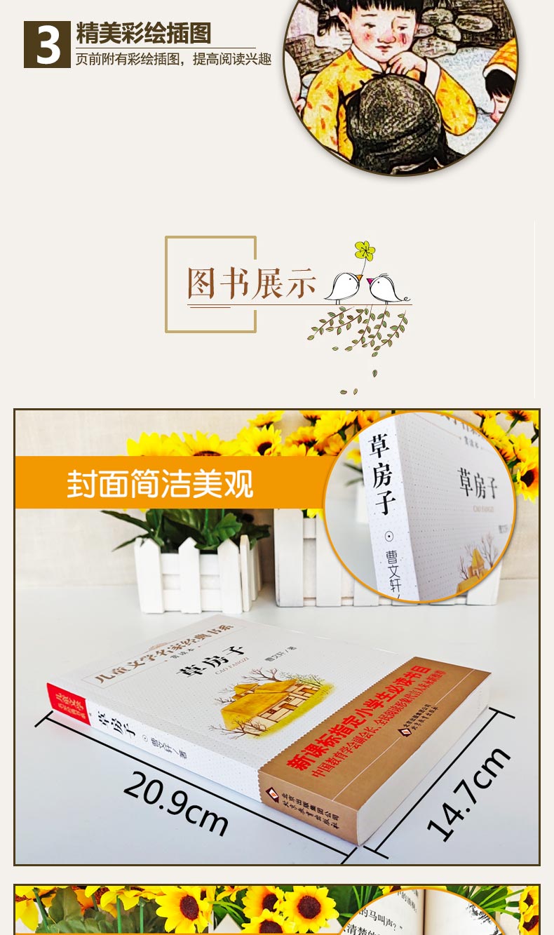 草房子曹文轩著儿童文学名家经典书系百所名校老师推荐语文新课标指定阅读6-12岁小学生课外阅读书籍
