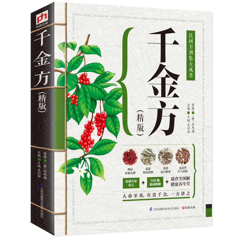 千金方(精版) 唐孙思邈著 中医名著 家庭实用千金翼方医药偏方 中华