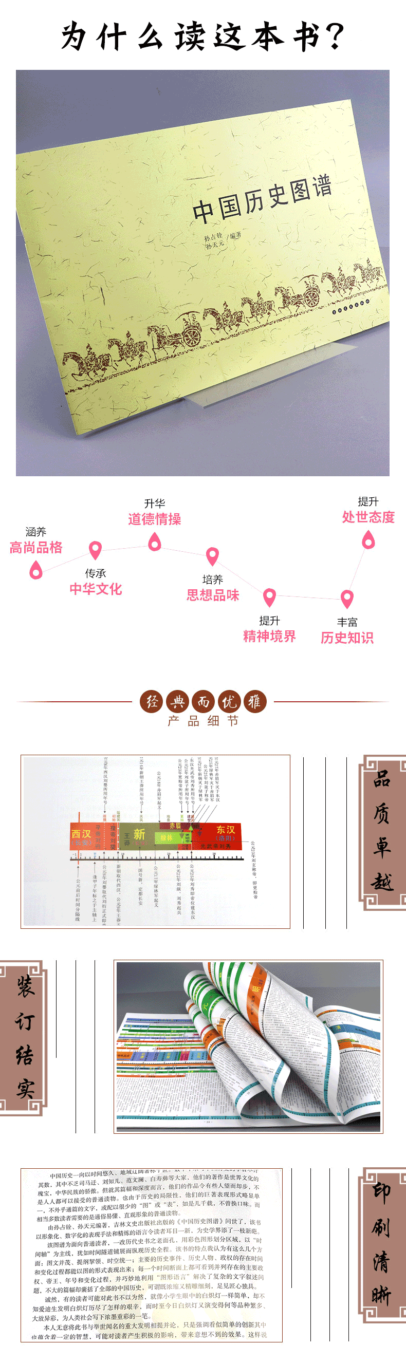 【】中国历史图谱 孙占铨，孙天元 著 历史事件历史人物时间轴 中国通史 中国历史年谱