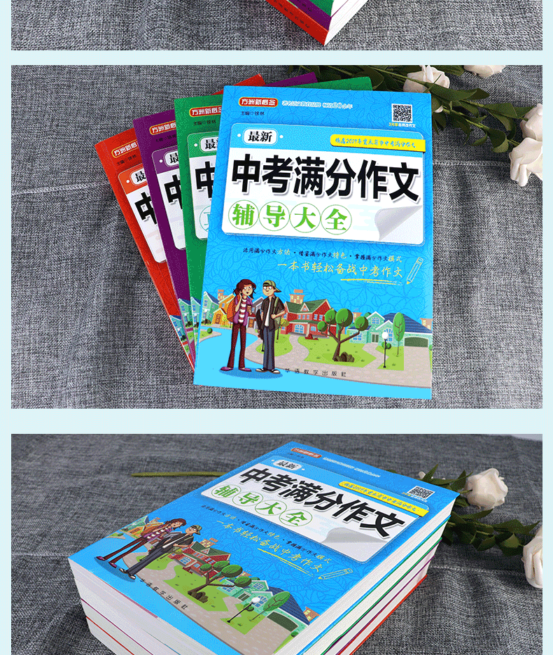 【全4册】备战2020中考 方舟新概念 新中考满分作文 初中生中考作文辅导用书