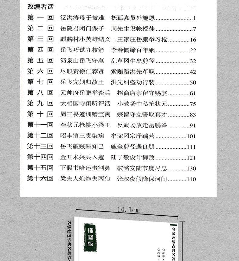 岳传【套装3册】名家改编古典名著青少版（插图版）钱彩著 胡怀琛编 岳传古典名著节本 海豚出版