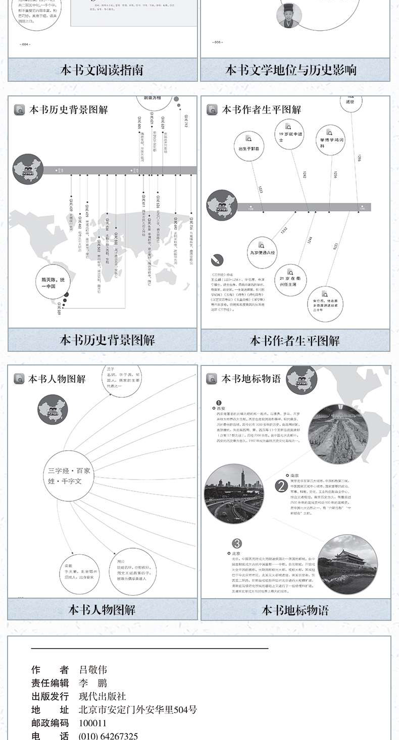 【完整无删减】正版 三字经百家姓千字文合集 青少年中华国学经典儿童文学注释全解 全注全译本精装古典名著书籍早教课外阅读书籍