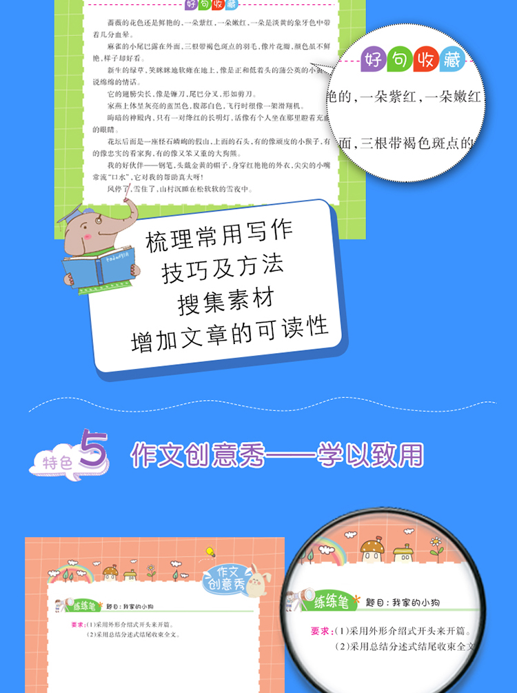 思维导图作文：小学生好开头好结尾/集思维导图 形象记忆图 趣味漫画为一体的新概念作文辅导书