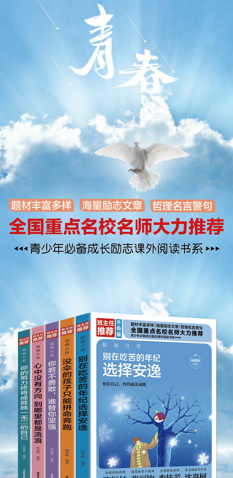 正版包邮 致奋斗全5册 别再该吃苦的年纪选择安逸 你的努力 心中没有方向 没伞的孩子你若不勇敢 青春文学励志书籍 畅销书排行榜