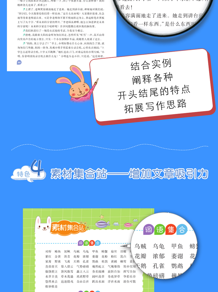 思维导图作文：小学生好开头好结尾/集思维导图 形象记忆图 趣味漫画为一体的新概念作文辅导书