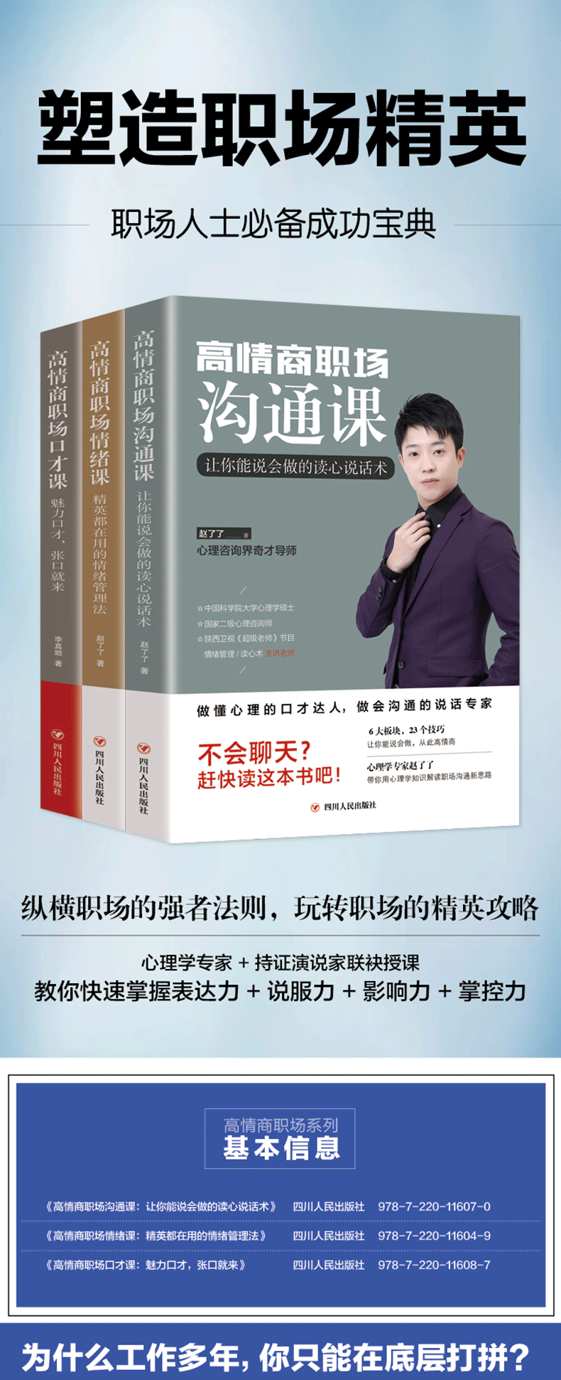 职场沟通术3册 高情商沟通术+高情商情绪课+高清商口才课如何提升提高会说话技巧的书学会沟通术演讲与休心训练高情商书籍畅销书