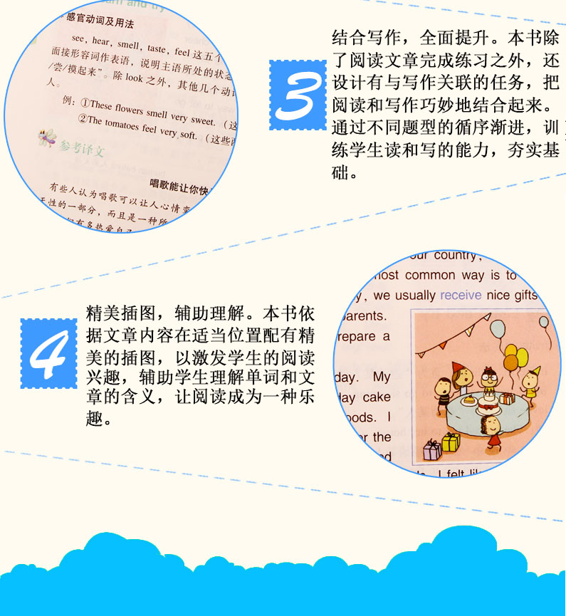 新思维小学英语分级阅读强化训练六年级考前宝典小学生6年级英语阅读理解100篇教材教辅资料练习册课外阶梯阅读物书籍 商务印书馆