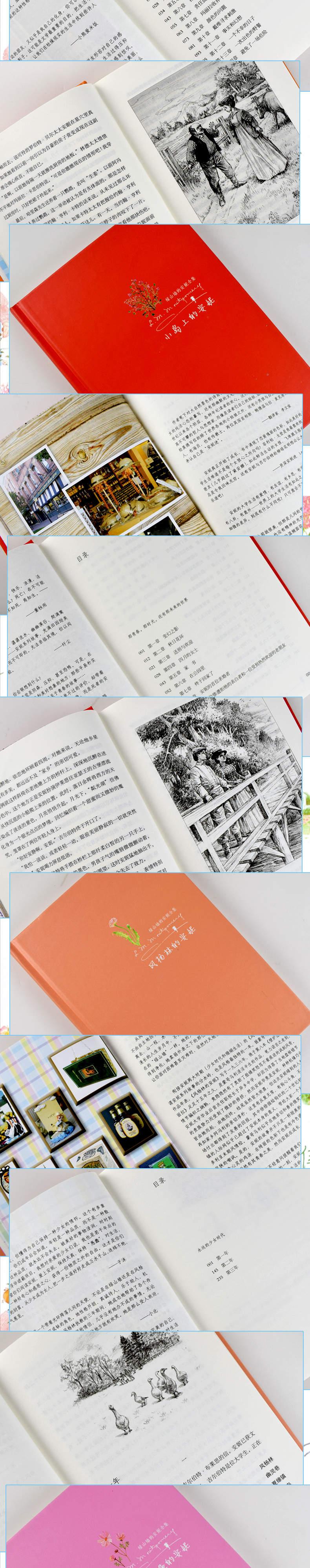 精装版 绿山墙的安妮系列全套全集9册绿山墙+花季+小岛上+风杨林壁炉山庄的安妮露西莫德蒙哥马利马爱农