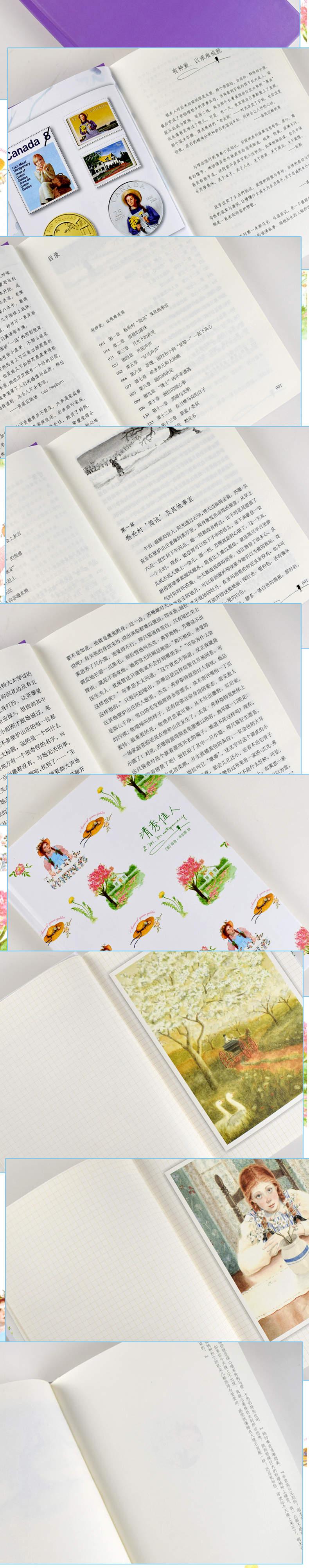 精装版 绿山墙的安妮系列全套全集9册绿山墙+花季+小岛上+风杨林壁炉山庄的安妮露西莫德蒙哥马利马爱农