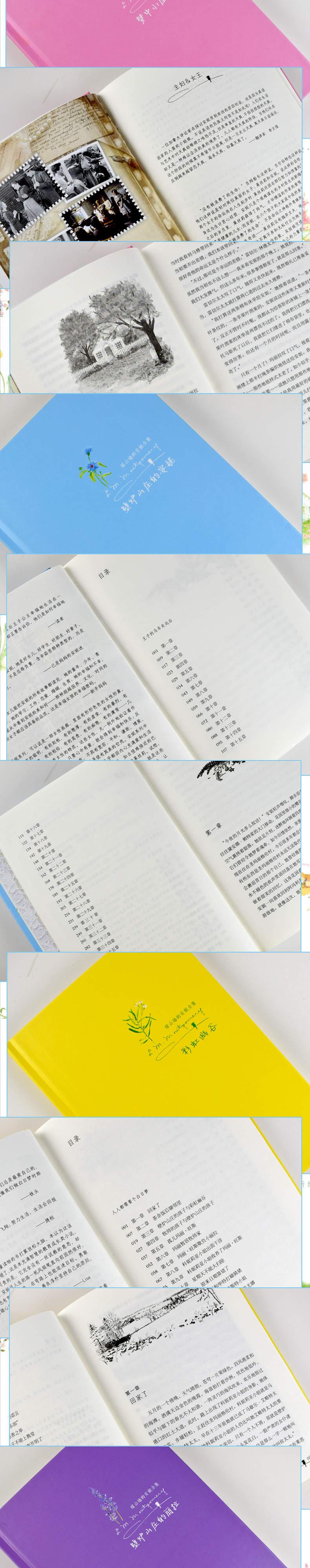 精装版 绿山墙的安妮系列全套全集9册绿山墙+花季+小岛上+风杨林壁炉山庄的安妮露西莫德蒙哥马利马爱农