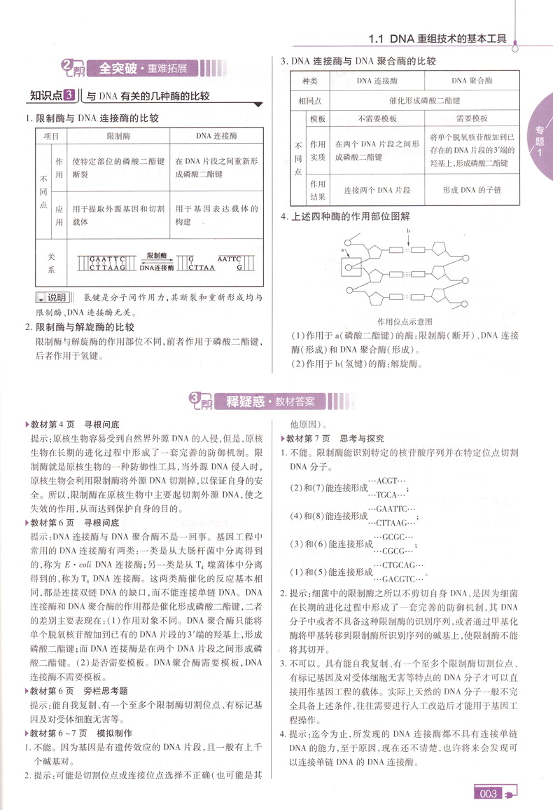 2020新版天星教育教材帮高中生物选修三人教版高中选修3RJ版教材课本同步复习预习教辅书一遍过完全解读作业本练习册