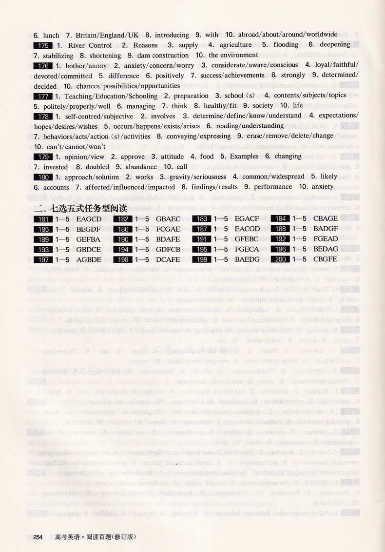 2021新版百题大过关高考英语阅读百题修订版全国通用 高中200篇阅读训练基础巩固含阅读理解任务型阅读七选五阅读专项分类总复习