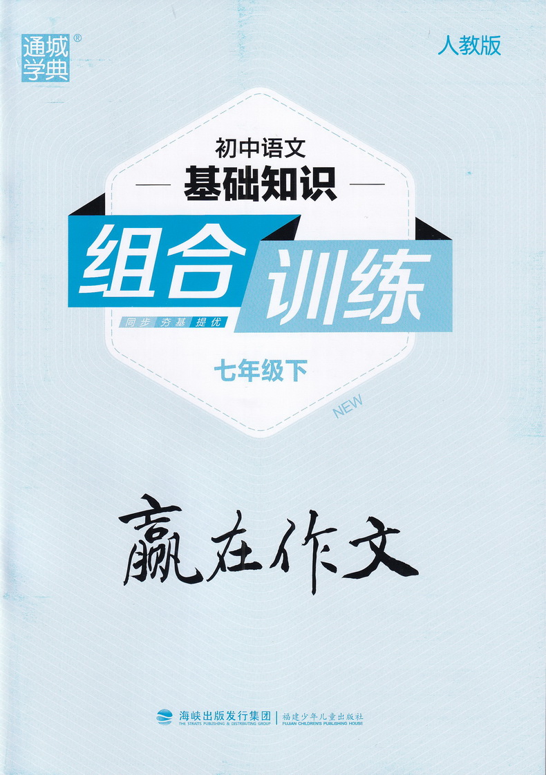 2020春版通城学典初中基础知识组合训练 七年级下册语文人教版初一7年级下RJ初中苏教人教通用版教材同步复习练习基础巩固附背记卡