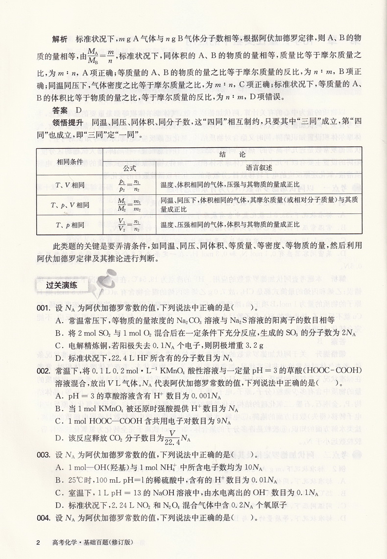 2021新版百题大过关高考化学基础百题修订版全国通用 高中基础知识训练500题高三总复习专题专项练习资料教辅书知识考点讲解答案