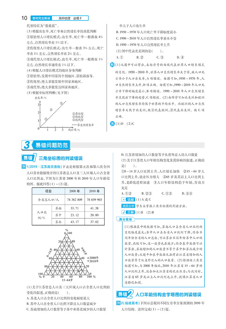 【官方授权】2020新版王后雄学案教材完全解读高中地理必修二鲁教版LJDL高一地理必修2课本同步讲解练习中学教材全解资料小熊图书