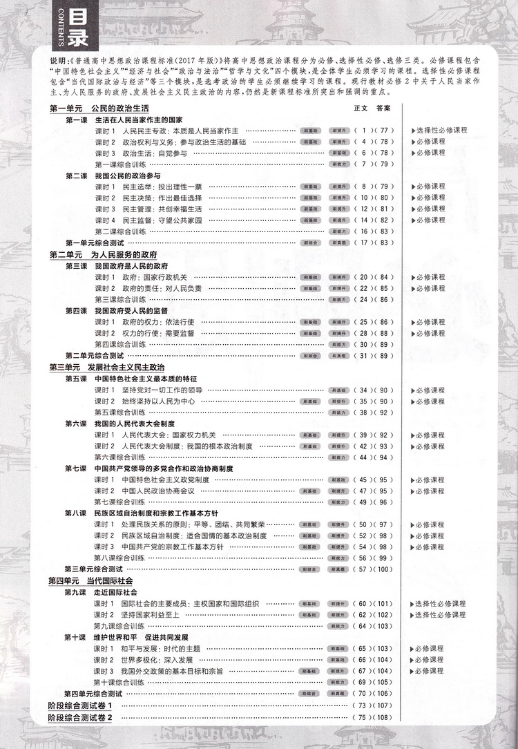 2020版理想树高中必刷题政治必修二人教版同步课时高一上必修2RJ作业本高考课堂教材完全解读习题练习册重点难点基础知识手册