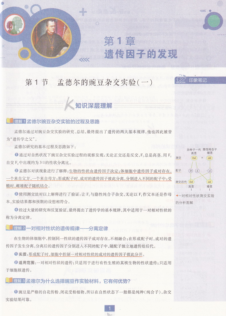 2020版理想树高中必刷题生物必修二人教版同步课时高一上必修2RJ作业本高考课堂教材完全解读习题练习册重点难点基础知识手册