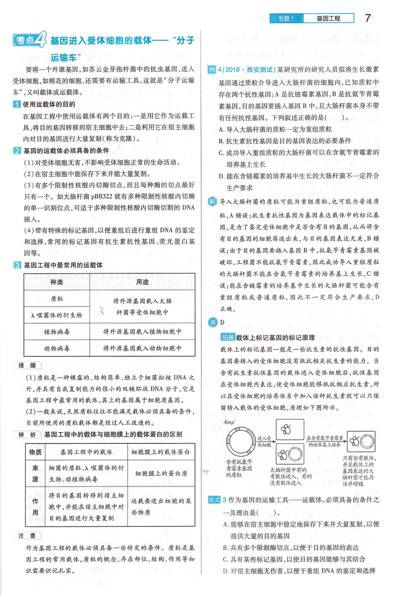 【官方授权】2021新版王后雄学案教材完全解读高中生物选修三现代生物科技专题通用人教版 高二生物选修3课本同步讲解练习复习资料