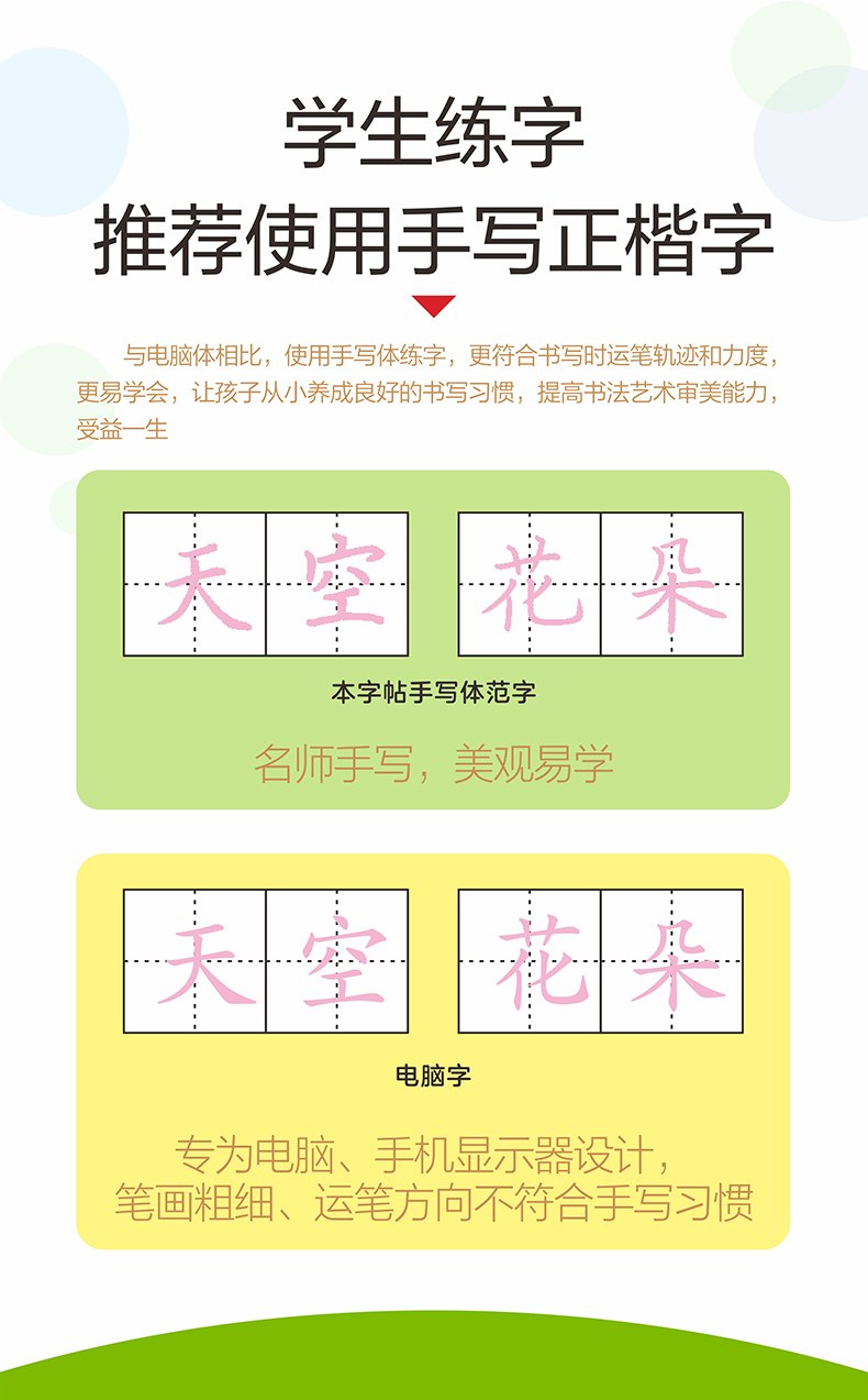 2020春华夏万卷小学生同步写字课6下部编人教版正楷小学六年级下学期RJ钢笔硬笔楷书同步练字本儿童铅笔正楷临摹纸森蝶同款刘腾之