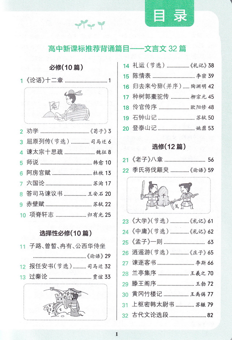 2020PASS绿卡图书 高中老师推荐背诵古诗文72篇 新课标通用高一高二高三高考通用语文高考总复习必背古诗文工具书附专项模拟练习