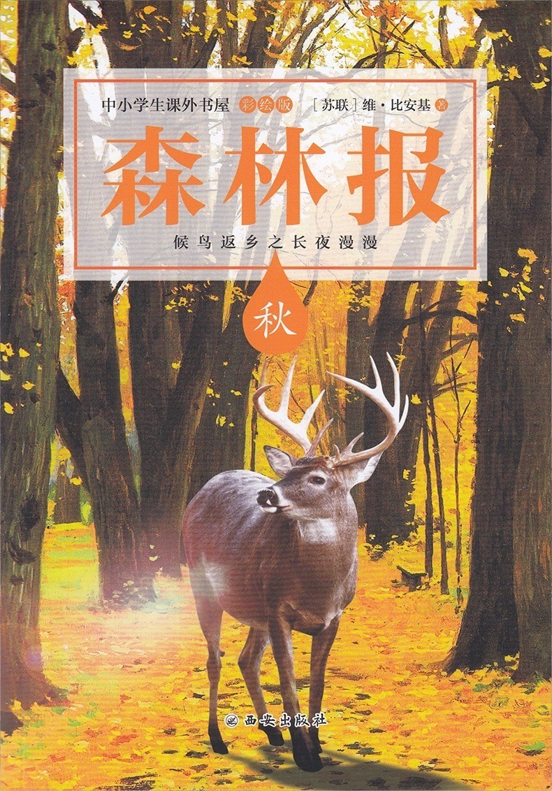 送考点】森林报春夏秋冬全四册全集彩绘本 小学生三四五六年级必读课外书7-10-15岁2019老师推荐阅读书籍8-12周岁儿童文学故事读物