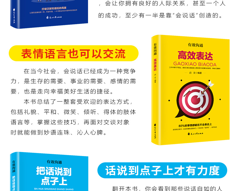有效沟通全6册高情商说话沟通心理学聊天的艺术回话的技巧 没有办不成的事，只有不会沟通的人！