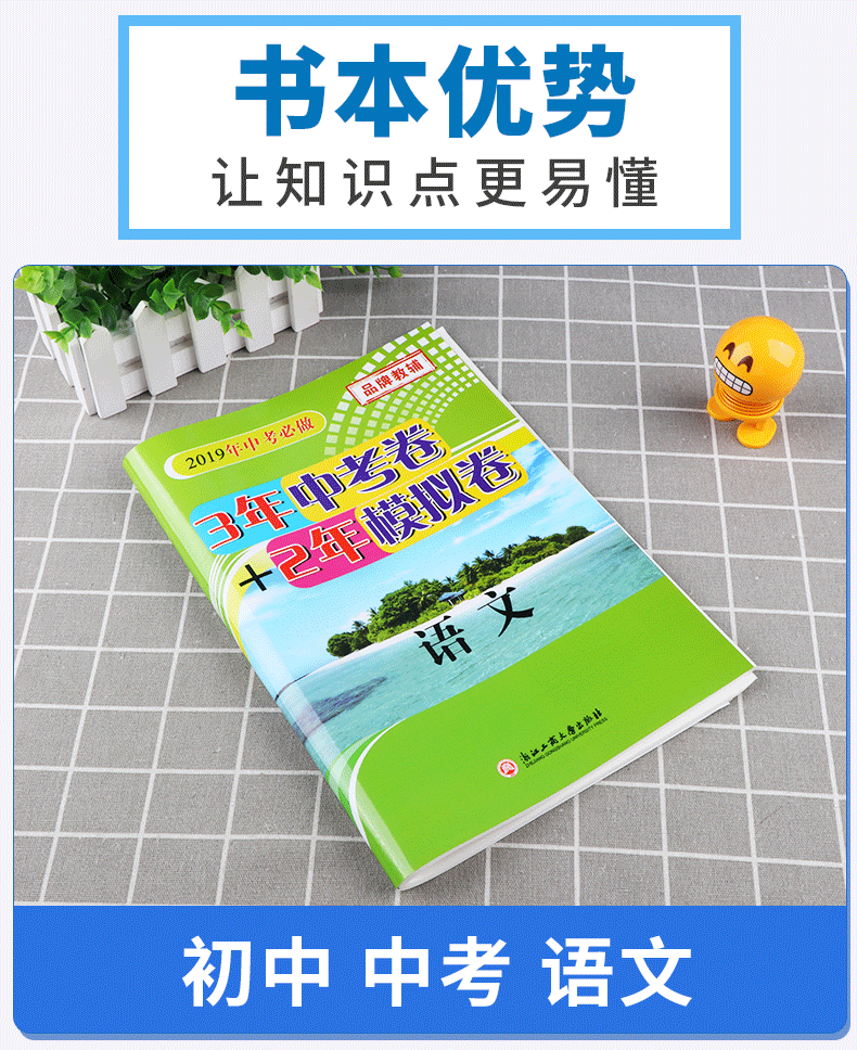 孟建平2020年中考必做 3年中考卷+2年模拟卷 语文 初中生复习辅导资料中学生综合训练真题卷 九年级练习册作业本教辅