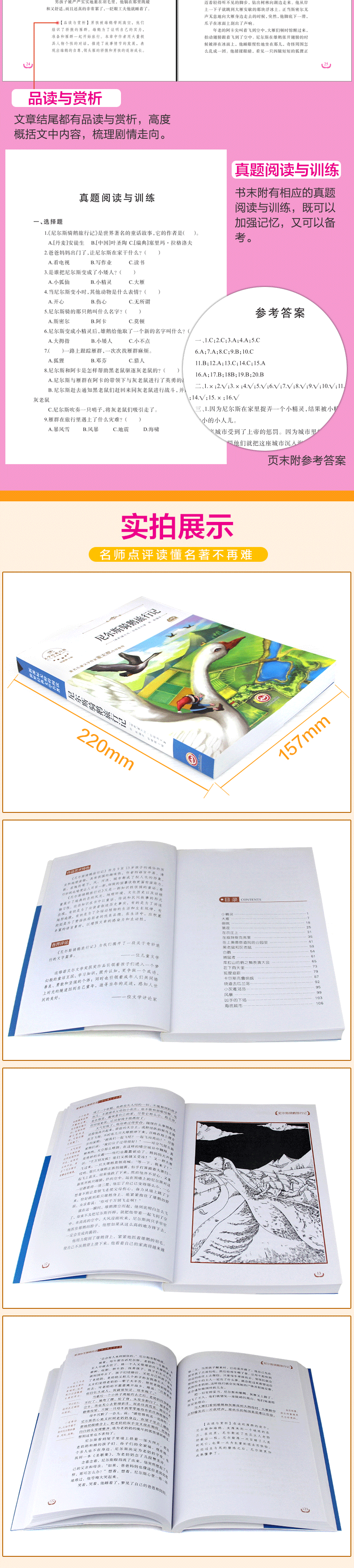 尼尔斯骑鹅旅行记八十天环游地球正版 会飞的教室三年级课外书必读全3册 小学生课外阅读书籍老师推荐四年级经典书目 环游世界80天