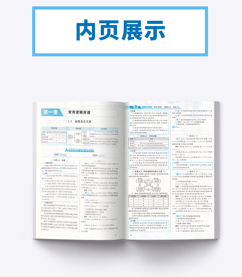 2020新版 王后雄 重难点手册 高中数学选修2-1人教A版 高二上册教材同步训练作业本辅导书 高中数学重点知识总复习资料练习教辅