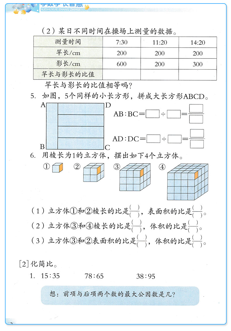 学数学长智慧 六年级上册下册 第11+12册 张天孝主编 第二版 6年级上下小学生数字必刷题教辅辅导资料大全工具书/正版