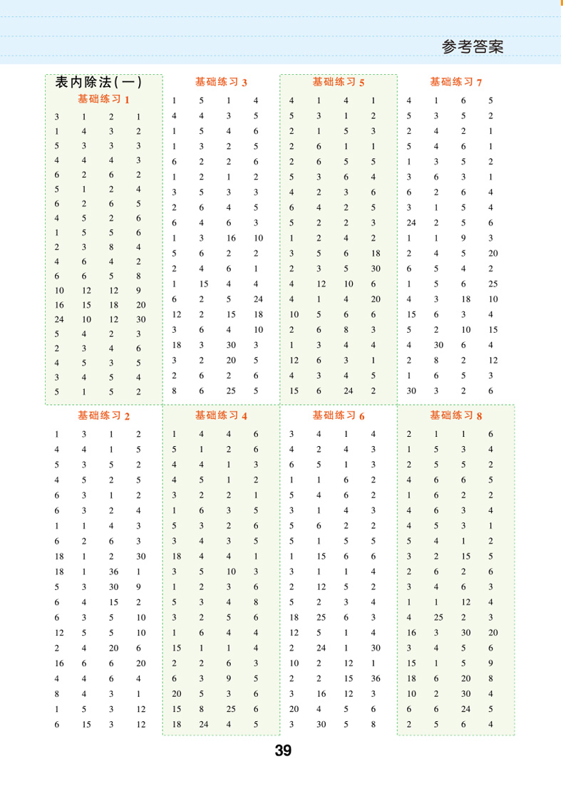 表内乘法除法口算题 全2册 小学二年级竖式计算数学口算天天练口算本 口算题卡速算练习练习题上册下册练习册下乘专项训练人教版上