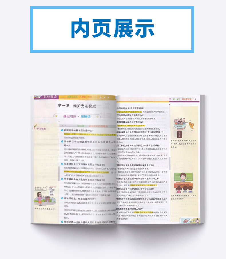 2020新版 教材解读八年级下册道德与法治人教版 初二8年级下义务教科书同步训练讲解辅导书 人民教育出版社 课本教材全解教师用书
