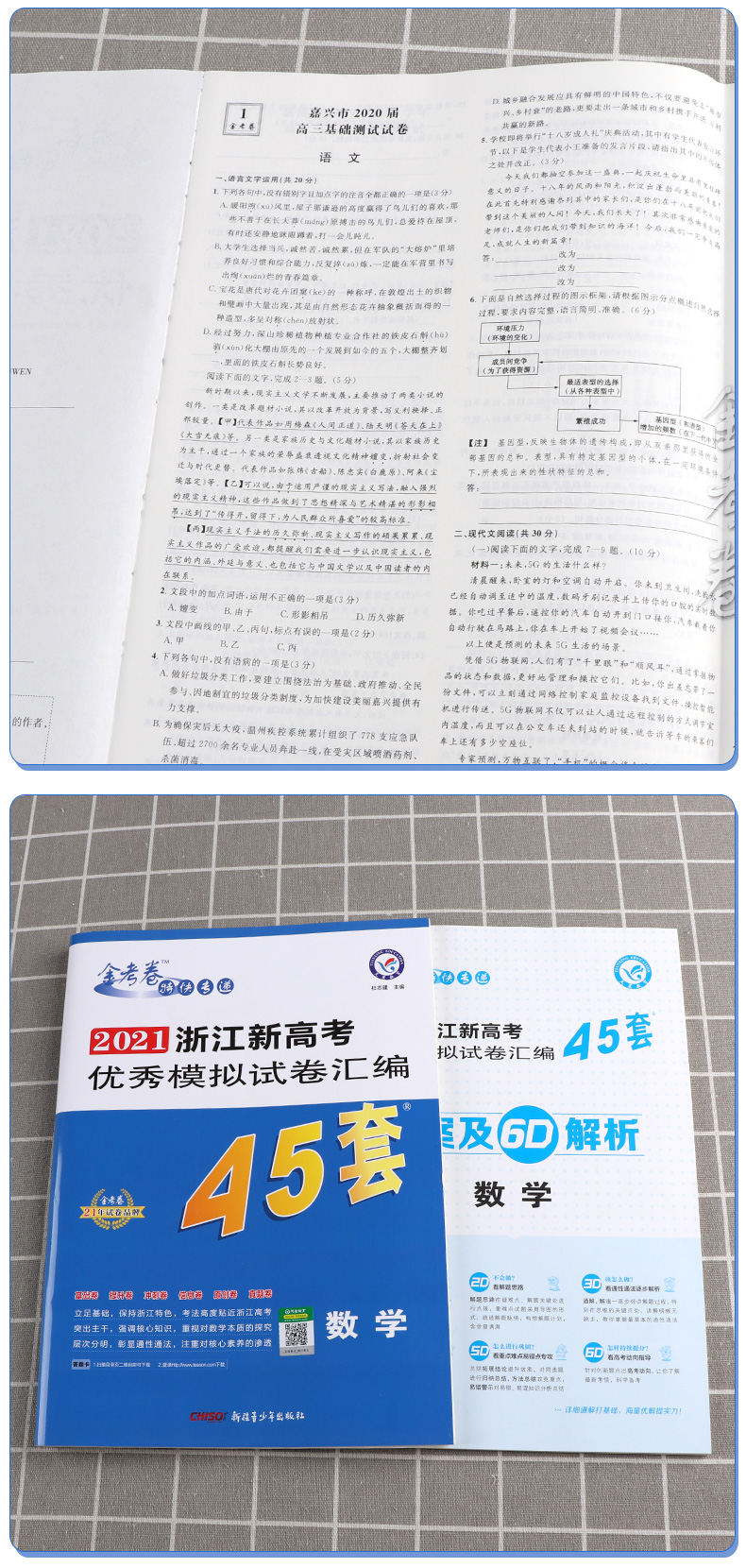 2021新版 金考卷45套语文数学英语全套3本 浙江新高考优秀模拟试卷汇编 天星教育浙江省高中模拟卷提分必刷真题冲刺测试卷试卷卷子