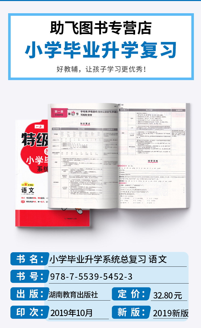 2020新版 一本特级教师教你小学毕业升学系统总复习 语文全新升级版部编版 小升初六年级下册阅读训练基础练习必刷题