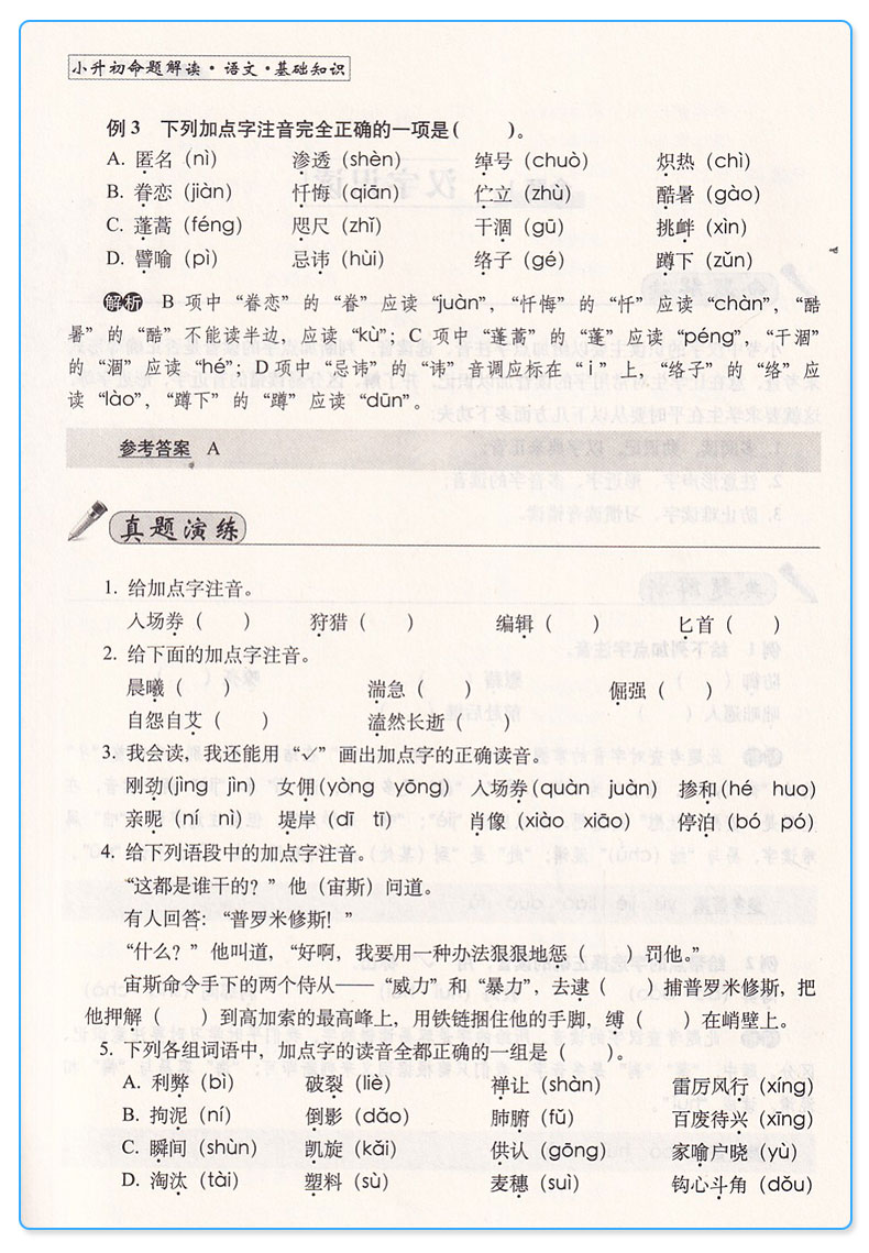 68所名校 小升初命题解读 基础知识+阅读理解+综合素质+作文全套四本 语文 六年级升学考试训练小学升初中毕业总复习