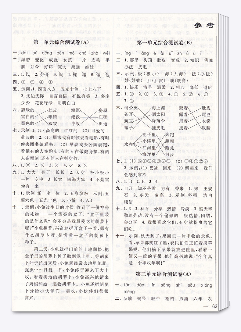 2019新版 亮点给力大试卷二年级上册语文人教版数学苏教版 全套两本 小学2年级同步单元分类练习各地期末精选练习册