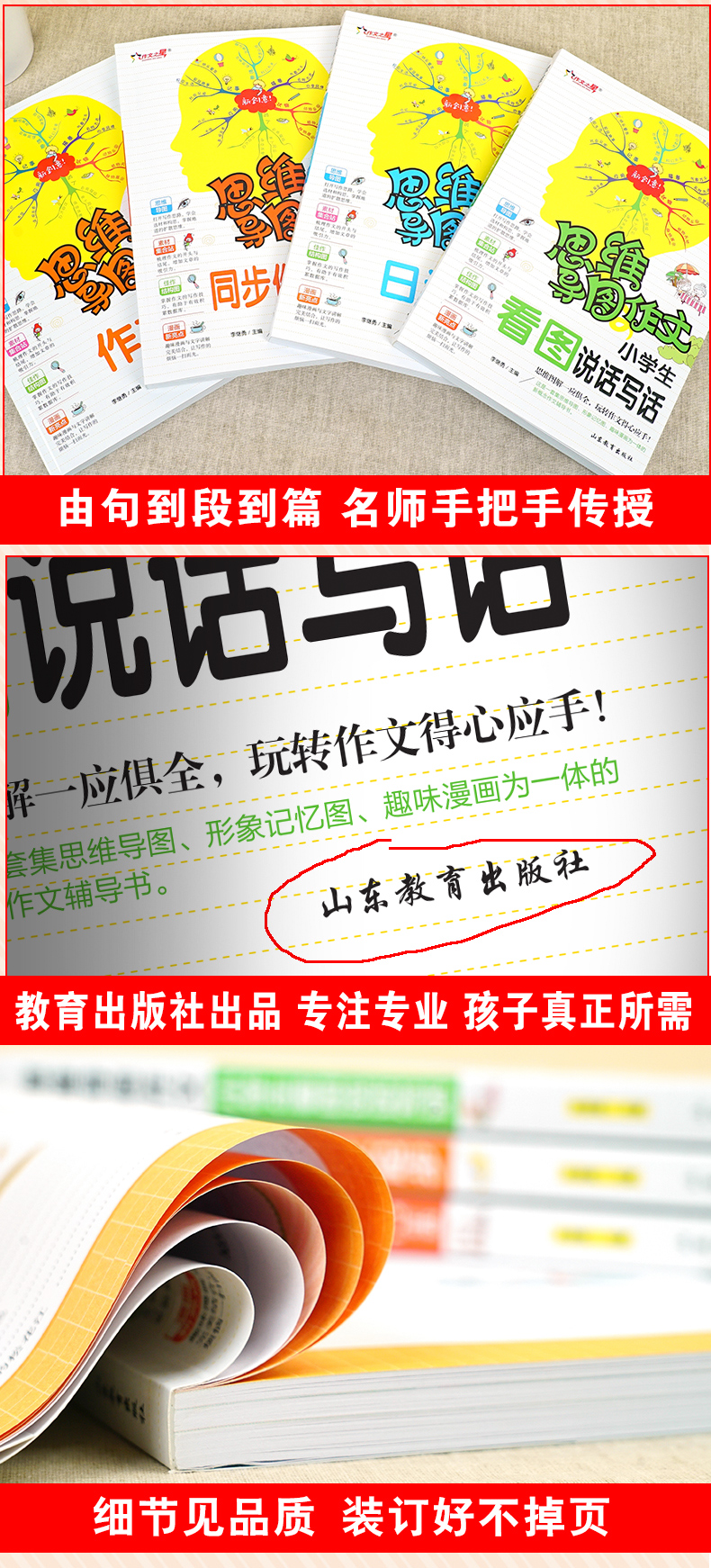 小学生作文大全小学通用一二三年级专项训练作文书日记起步入门 人教版看图说话写话训练同步作文写作技巧书籍思维导图快速作文法