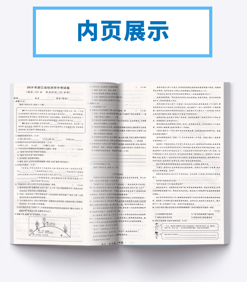 2020新版 中考考什么 语文 浙江省3年中考试卷汇编  初中总复习小考测评必刷卷子 初一二三789年级考点模拟检测卷仿真预测冲刺卷