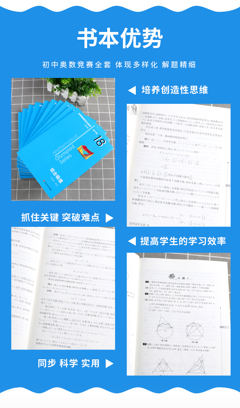 2020新版 数学奥林匹克小丛书第三版高中卷9-18全套10本 高中生高一1二2三3年级奥数小蓝本竞赛题库知识大全举一反三思维训练教程